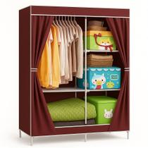 Guarda roupa grande 105cm estante cabideiro arara portatil Guarda roupa grande 105cm estante cabideiro arara portatil
