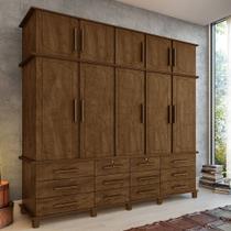 Guarda Roupa Grande Casal 100% MDF Malbec Luapa