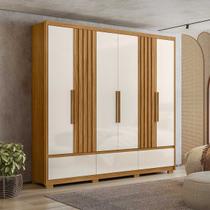 Guarda Roupa Grande com Ripado 240x230cm Amazonas Moval