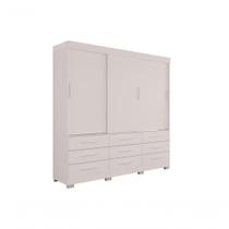 Guarda Roupa Guarda-roupa New Star 3 Portas 9 Gavetas Branco MDP