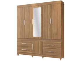 Guarda-Roupa Guarujá 6 Portas Amêndola/Touch - Demóbile