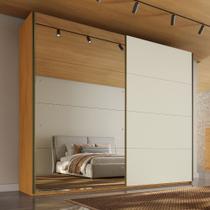 Guarda Roupa Hanover 02 Pts Flutuantes 100 MDF com 1 Espelho - MadeMarcs Guarda Roupa Hanover 02 Pts Flutuantes 100 MDF com 1 Espelho - MadeMarcs