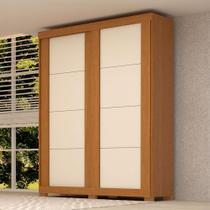 Guarda-Roupa Helena 2 Portas 2 Gavetas 100% Mdf Flex Cinamomo/Off White - Acp Móveis Guarda-Roupa Helena 2 Portas 2 Gavetas 100% Mdf Flex Cinamomo/Off White - Acp Móveis