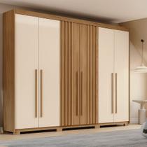 Guarda Roupa Henn Norton 6 Portas 4 Gavetas Nature Off White Guarda Roupa Henn Norton 6 Portas 4 Gavetas Nature Off White