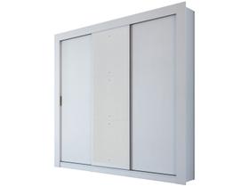 Guarda roupa herval ph 1681 - cor branco - com espelho
