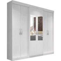 Guarda roupa herval ph 1691 - cor branco - com espelho Guarda roupa herval ph 1691 - cor branco - com espelho