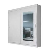 Guarda roupa herval ph 1693 - cor branco - com espelho
