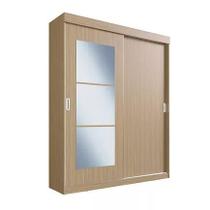 Guarda roupa herval ph 1693 - cor cedro - com espelho Guarda roupa herval ph 1693 - cor cedro - com espelho