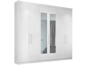 Guarda roupa herval ph 1707 - cor branco - com espelho