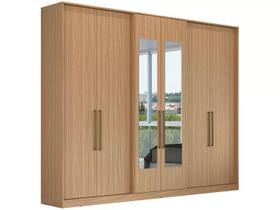 Guarda roupa herval ph 1720 - cor cedro - com espelho