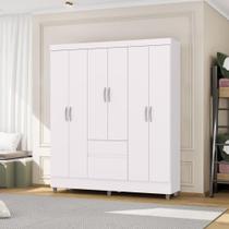 Guarda Roupa Ideal 6 Portas E 2 Gavetas Belufan Móveis