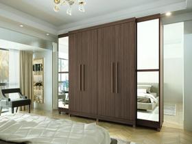 Guarda Roupa Imperial Casal 6 Portas 6G C/ Espelho - Batrol - Capuccino