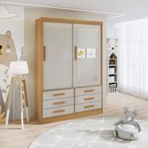 Guarda-roupa Infantil 02 Portas de Correr com Espelho Carrossel