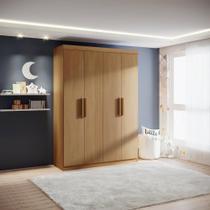 Guarda-Roupa Infantil 04 Portas Frente EM MDF Angel Cinamomo