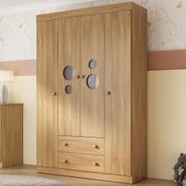 Guarda-roupa Infantil 122cm Com Vidro 4 Portas E 2 Gavetas Pirulito Multimóveis Mp4468 Madeirado Guarda-roupa Infantil 122cm Com Vidro 4 Portas E 2 Gavetas Pirulito Multimóveis Mp4468 Madeirado