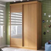 Guarda Roupa Infantil 2 Portas 1 Porta com Espelho Samambaia Teen CabeCasa MadeiraOriginals