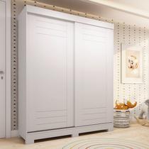 Guarda-roupa Infantil 2 Portas de Correr 140cm X 188cm 100% Mdf Lunara Espresso Móveis