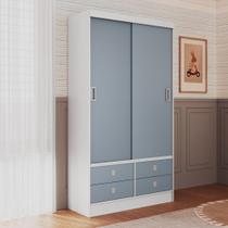 Guarda Roupa Infantil 2 Portas de Correr 4 Gavetas Sofia Percasa Guarda Roupa Infantil 2 Portas de Correr 4 Gavetas Sofia Percasa