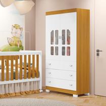 Guarda-Roupa Infantil 2 Portas Katatau Branco/Fosco/Savana