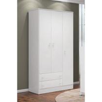 Guarda-Roupa Infantil 3 Portas 2 Gavetas Doce Sonho Branco Guarda-Roupa Infantil 3 Portas 2 Gavetas Doce Sonho Branco