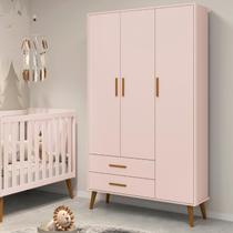 Guarda Roupa Infantil 3 Portas 2 Gavetas Isis