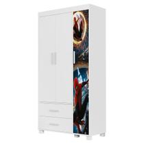Guarda Roupa Infantil 3 Portas 2 Gavetas MDF 89 cm Livia Decmade