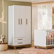 Guarda Roupa Infantil 3 Portas 2 Gavetas Slim MDP Qmovi Guarda Roupa Infantil 3 Portas 2 Gavetas Slim MDP Qmovi
