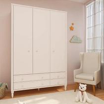 Guarda Roupa Infantil 3 Portas 4 Gavetas Tudor 1,40mt - Timber Móveis