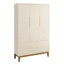 Guarda Roupa Infantil 3 Portas Classic com Pés Amadeirado - Reller Móveis
