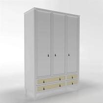 Guarda Roupa Infantil 3 Portas Palha Talagarça Tudor Plus 1,40mt - Timber Móveis