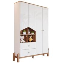 Guarda Roupa Infantil 4 Portas 142 cm Ternura Henn Guarda Roupa Infantil 4 Portas 142 cm Ternura Henn