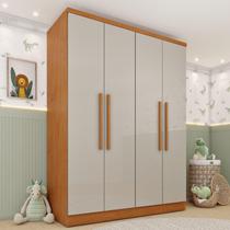Guarda-roupa Infantil 4 Portas 2 Gavetas 133cm Harmonia Espresso Móveis Cinamomo / Off White Guarda-roupa Infantil 4 Portas 2 Gavetas 133cm Harmonia Espresso Móveis Cinamomo / Off White