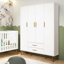 Guarda Roupa Infantil 4 Portas 2 Gavetas Isis