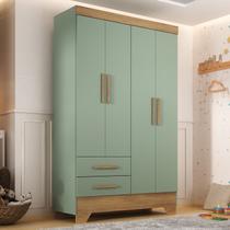 Guarda Roupa Infantil 4 Portas e 2 Gavetas Tic Tac Guarda Roupa Infantil 4 Portas e 2 Gavetas Tic Tac