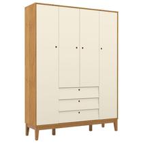 Guarda Roupa Infantil 4 Portas Unique Freijó Off White Eco Wood - Matic Guarda Roupa Infantil 4 Portas Unique Freijó Off White Eco Wood - Matic