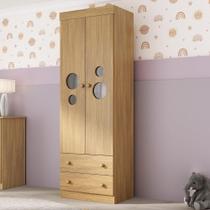 Guarda-roupa Infantil 62cm 2 Portas Com Vidro E 2 Gavetas Pirulito Multimóveis MP4466 Madeirado Guarda-roupa Infantil 62cm 2 Portas Com Vidro E 2 Gavetas Pirulito Multimóveis MP4466 Madeirado