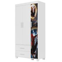 Guarda Roupa Infantil 89cm Com 3 Portas Herói Aranha Z53 - Mpozenato Guarda Roupa Infantil 89cm Com 3 Portas Herói Aranha Z53 - Mpozenato