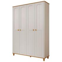 Guarda Roupa Infantil Alfajor 04 portas MDF Retrô Permobili -