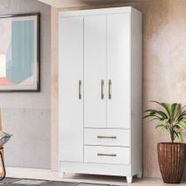 Guarda Roupa Infantil Ambiente Lima 3 Portas Branco Flex - Moval