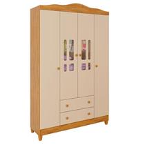 Guarda Roupa Infantil Ariel 4 Portas Off White Bétula Carolina Baby Guarda Roupa Infantil Ariel 4 Portas Off White Bétula Carolina Baby