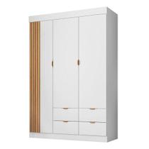 Guarda Roupa Infantil Ayla 3 Portas Branco Acetinado - Phoenix