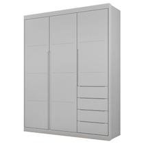 Guarda Roupa Infantil Blenda Cinza Acetinado - Phoenix Baby