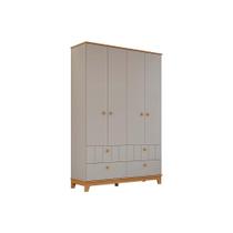 Guarda Roupa Infantil c/ 4 Portas e 4 Gavetas Biscoito Fendi/Nature - Permóbili Baby Guarda Roupa Infantil c/ 4 Portas e 4 Gavetas Biscoito Fendi/Nature - Permóbili Baby