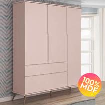 Guarda Roupa Infantil Com 3 Portas 2 Gavetas Corrediças telescópicas Retro Guarda Roupa Infantil Com 3 Portas 2 Gavetas Corrediças telescópicas Retro