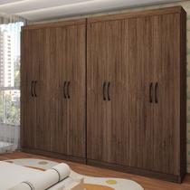 Guarda-Roupa Infantil Dois Irmãos Salvador 8 Portas 16 Prateleiras Castanho - Panorama Móveis
