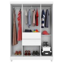 Guarda Roupa Infantil Ecom 2 Branco Rosa Flex - Demóbile Guarda Roupa Infantil Ecom 2 Branco Rosa Flex - Demóbile