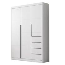 Guarda Roupa Infantil Eloá 3 Portas Branco Cinza Phoenix Baby
