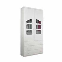Guarda Roupa Infantil Eloisa Branco 2 Portas e 3 Gavetas - Phoenix Baby Guarda Roupa Infantil Eloisa Branco 2 Portas e 3 Gavetas - Phoenix Baby