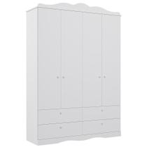 Guarda Roupa Infantil Encanto 4 Portas e 4 Gavetas - Permóbili Baby Guarda Roupa Infantil Encanto 4 Portas e 4 Gavetas - Permóbili Baby