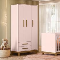 Guarda Roupa Infantil Encanto Slim Com 3 Portas E 2 Gavetas Com Pés Guarda Roupa Infantil Encanto Slim Com 3 Portas E 2 Gavetas Com Pés